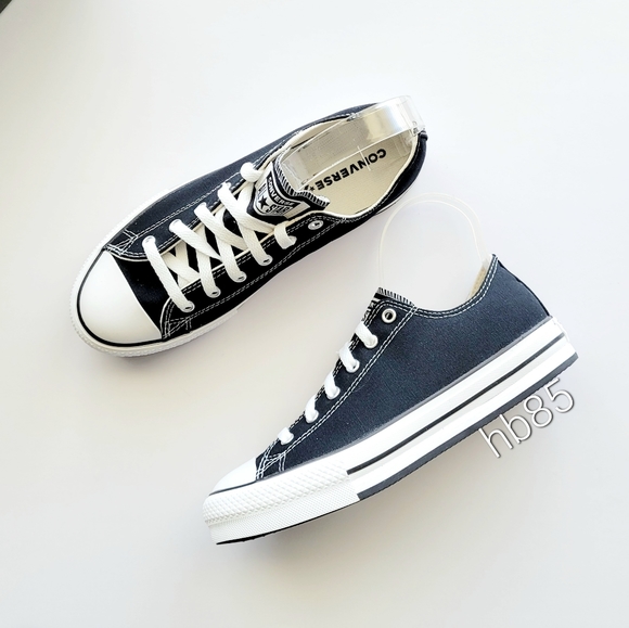 Converse CTAS Eva Lift Ox Black Natural Ivory White Youth 6 Women's 7.5 - Picture 2 of 6